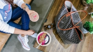 Nasa sweater, converse sneakers, goyard st louis handbag, wal-mart jeans