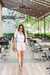 YSL College handbag, paperbag shorts, valentino rockstud sandals, gucci sunglasses