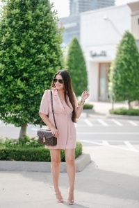 topshop romper, steve madden heels, pochette metis, quay sunglasses, rattan earrings