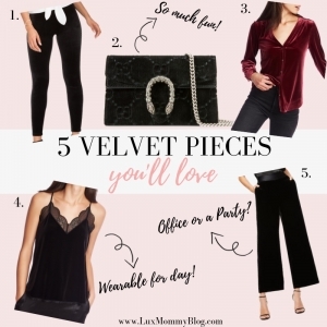 Velvet outfits for the Holidays