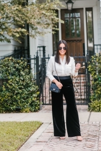 Velvet Pants for the Holidays