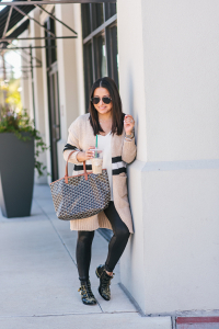 striped cardigan
