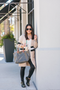 striped cardigan