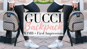Gucci backpack what's in my bag