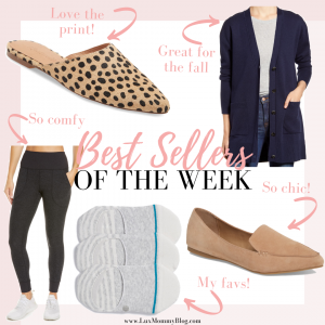 Fashion and lifestyle blogger, LuxMommy, shares the best sellers of the week.