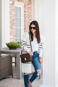 The Cutest Striped Cardigan