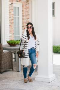 The Cutest Striped Cardigan