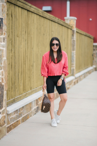 Houston top fashion blogger LuxMommy shares 6 ways to style bike shorts