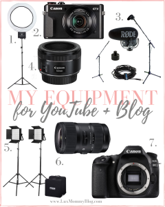 Houston top fashion blogger shares the filming and lighting equipment used for her blog and youtube channel.