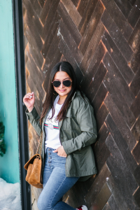 mixing high and low fashion for fall