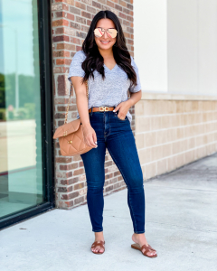 houston lifestyle and fashion blogger LuxMommy sharing outfits from July posted on instagram