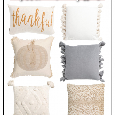 Fall throw pillows from tjmaxx.com
