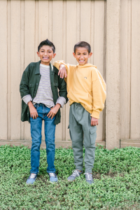 Houston top fashion and lifestyle mom blogger LuxMommy shares her two adorable sons in some affordable boys fashion from walmart