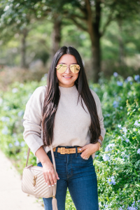 Houston top fashion and lifestyle blogger LuxMommy shares the perfect fall outfit from Nordstrom and a new ysl belt perfect for fall