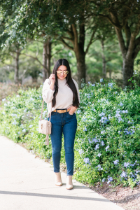 Houston top fashion and lifestyle blogger LuxMommy shares the perfect fall outfit from Nordstrom and a new ysl belt perfect for fall