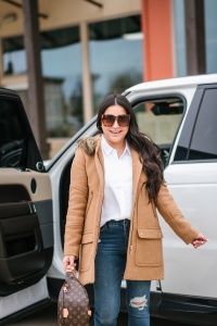 Houston top fashion and lifestyle blogger shares the perfect casual coat from jcrew on sale 40% off and the perfect winter boots