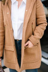 Houston top fashion and lifestyle blogger shares the perfect casual coat from jcrew on sale 40% off and the perfect winter boots