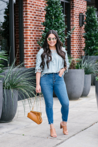Houston top fashion and lifestyle blogger LuxMommy shares the perfect spring top and other fashion finds from Amazon