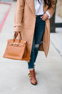Houston top fashion and lifestyle blogger LuxMommy shares the must have coat for the season to grab before it's gone from Express.
